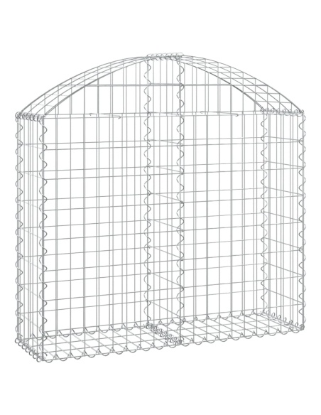 Дъговидна габионна кошница 100x30x80/100 см поцинковано желязо