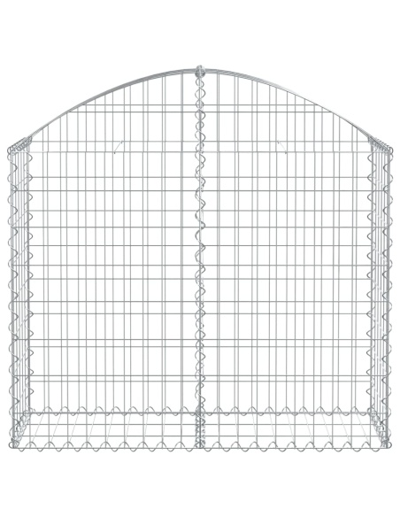 Дъговидна габионна кошница 100x30x80/100 см поцинковано желязо
