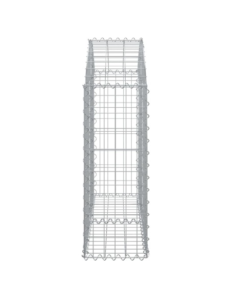 Дъговидна габионна кошница 100x30x80/100 см поцинковано желязо