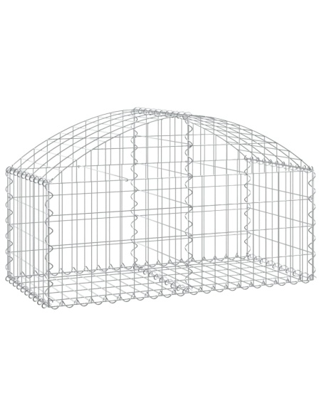 Дъговидна габионна кошница 100x50x40/60 см поцинковано желязо