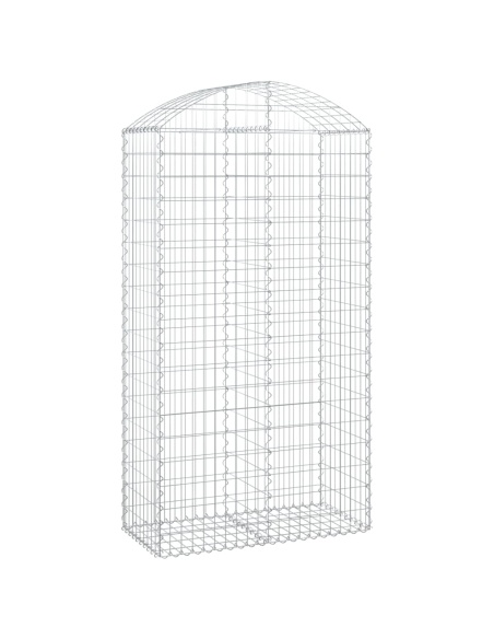 Дъговидна габионна кошница 100x50x180/200 см поцинковано желязо