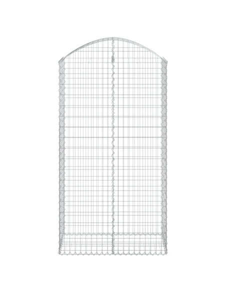 Дъговидна габионна кошница 100x50x180/200 см поцинковано желязо