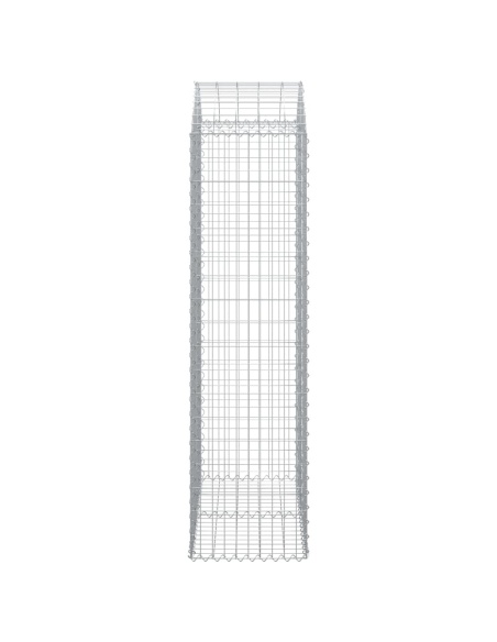 Дъговидна габионна кошница 100x50x180/200 см поцинковано желязо