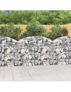 Дъговидна габионна кошница 150x30x100/120 см поцинковано желязо