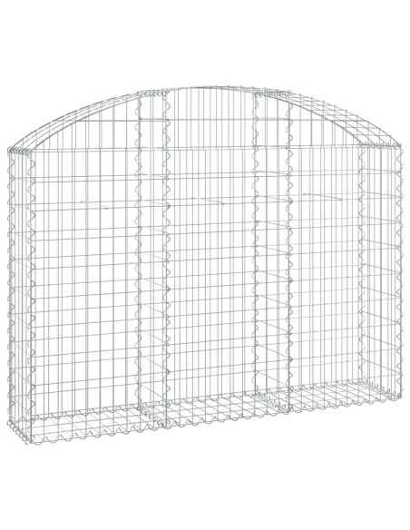 Дъговидна габионна кошница 150x30x100/120 см поцинковано желязо
