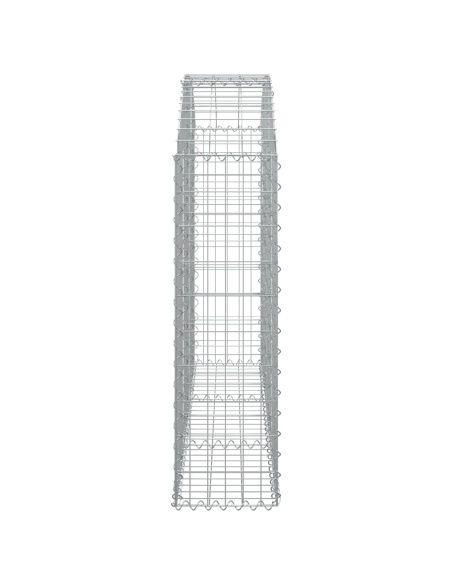 Дъговидна габионна кошница 150x30x100/120 см поцинковано желязо