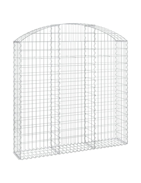 Дъговидна габионна кошница 150x30x140/160 см поцинковано желязо