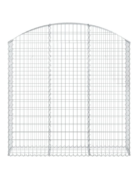 Дъговидна габионна кошница 150x30x140/160 см поцинковано желязо