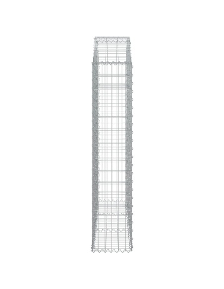 Дъговидна габионна кошница 150x30x140/160 см поцинковано желязо