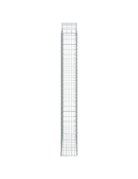 Дъговидна габионна кошница 150x30x220/240 см поцинковано желязо