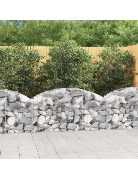 Дъговидна габионна кошница 150x50x60/80 см поцинковано желязо