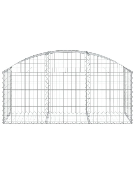 Дъговидна габионна кошница 150x50x60/80 см поцинковано желязо
