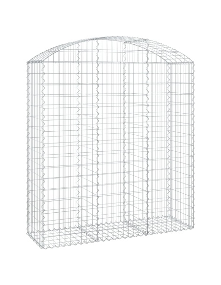 Дъговидна габионна кошница 150x50x160/180 см поцинковано желязо