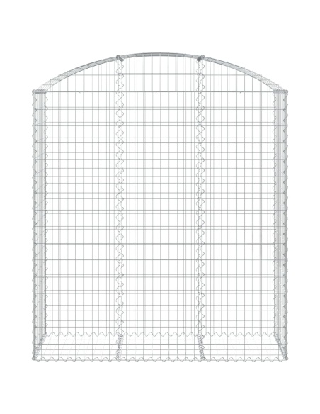 Дъговидна габионна кошница 150x50x160/180 см поцинковано желязо