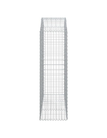 Дъговидна габионна кошница 150x50x160/180 см поцинковано желязо