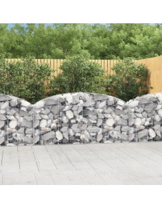 Дъговидна габионна кошница 200x30x80/100 см поцинковано желязо