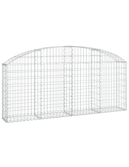Дъговидна габионна кошница 200x30x80/100 см поцинковано желязо