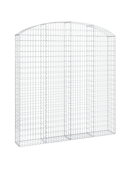 Дъговидна габионна кошница 200x30x200/220 см поцинковано желязо