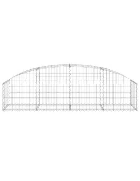 Дъговидна габионна кошница 200x50x40/60 см поцинковано желязо