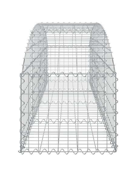 Дъговидна габионна кошница 200x50x40/60 см поцинковано желязо