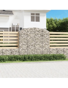 Дъговидна габионна кошница 200x50x180/200 см поцинковано желязо