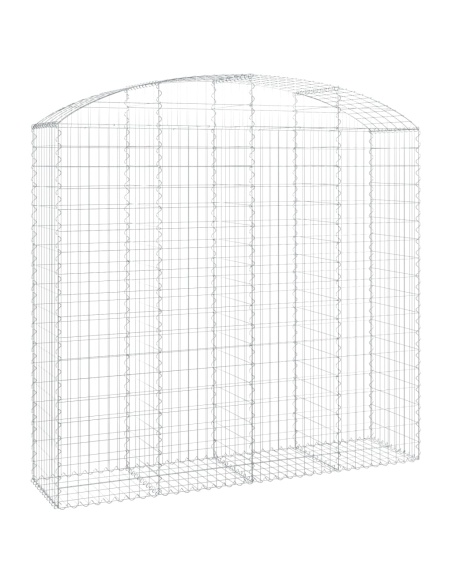 Дъговидна габионна кошница 200x50x180/200 см поцинковано желязо