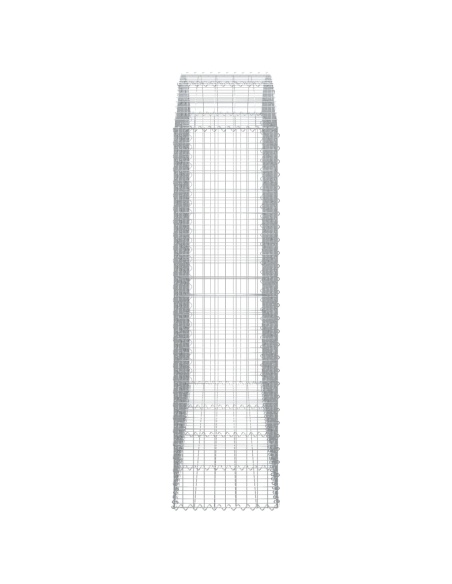 Дъговидна габионна кошница 200x50x180/200 см поцинковано желязо