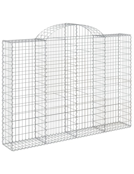 Дъговидна габионна кошница 200x30x140/160 см поцинковано желязо