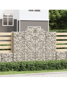 Дъговидна габионна кошница 200x50x160/180 см поцинковано желязо