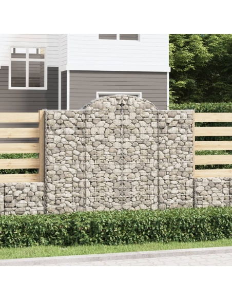 Дъговидна габионна кошница 200x50x160/180 см поцинковано желязо