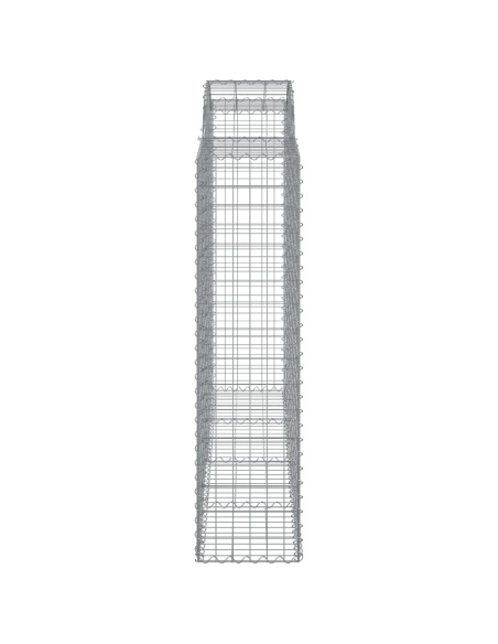 Дъговидна габионна кошница 200x50x160/180 см поцинковано желязо