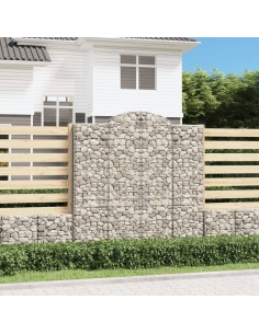 Дъговидна габионна кошница 200x50x200/220 см поцинковано желязо