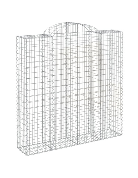 Дъговидна габионна кошница 200x50x200/220 см поцинковано желязо