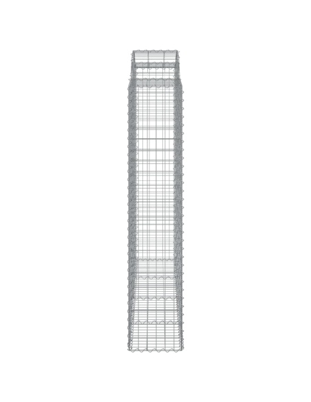 Дъговидна габионна кошница 200x50x200/220 см поцинковано желязо