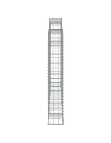 Дъговидна габионна кошница 300x30x180/200 см поцинковано желязо