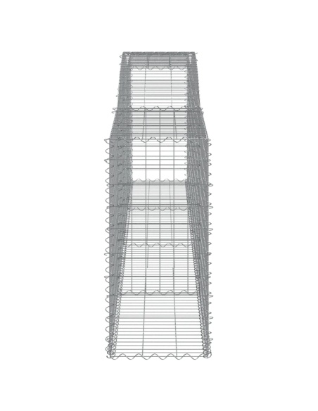 Дъговидна габионна кошница 400x50x100/120 см поцинковано желязо
