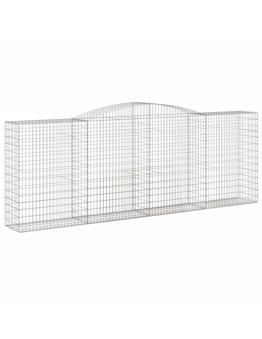 Дъговидна габионна кошница 400x50x140/160 см поцинковано желязо