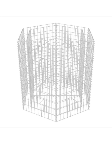 Хексагонален габион повдигната леха, 100x90x100 cм