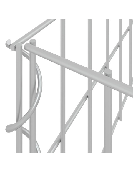 Габион повдигната леха, поцинкована стомана, 200x100x20 cм