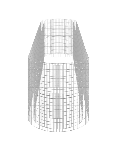 Габион повдигната леха, поцинковано желязо, 500x100x100 cм