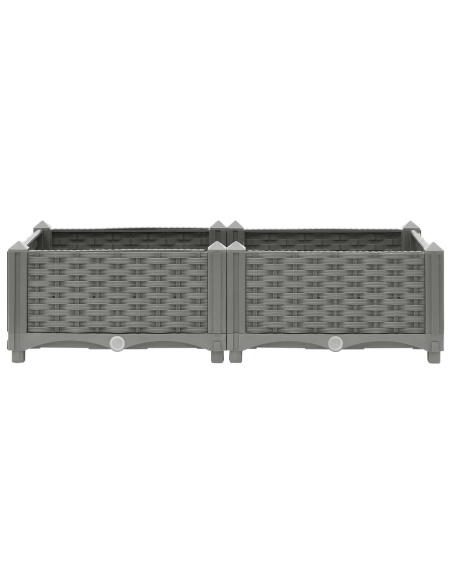 Повдигната леха, 80x40x23 см, полипропилен