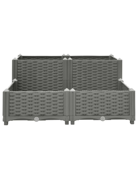 Повдигната леха, 80x80x38 см, полипропилен
