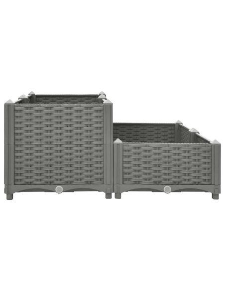Повдигната леха, 80x80x38 см, полипропилен