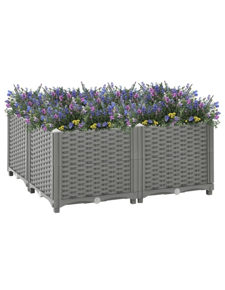Повдигната леха, 80x80x38 см, полипропилен