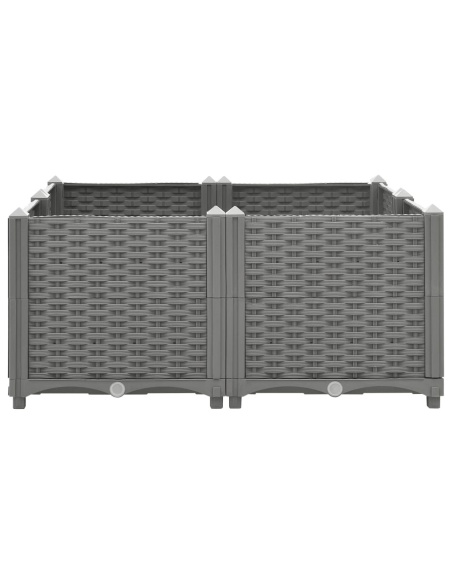 Повдигната леха, 80x80x38 см, полипропилен
