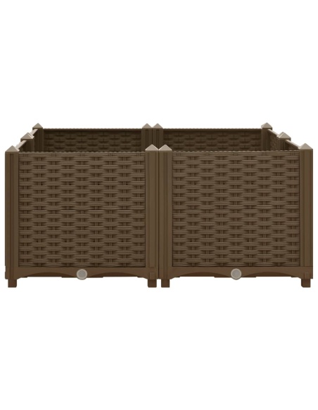 Повдигната леха, 80x80x38 см, полипропилен
