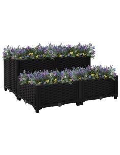 Повдигната леха, 80x80x38 см, полипропилен