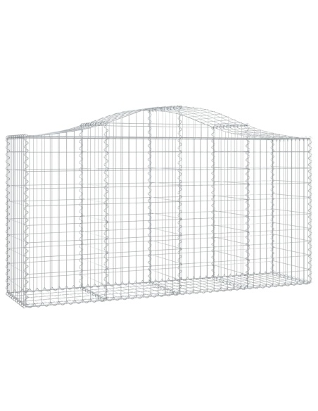 Дъговидна габионна кошница 200x50x100/120 см поцинковано желязо