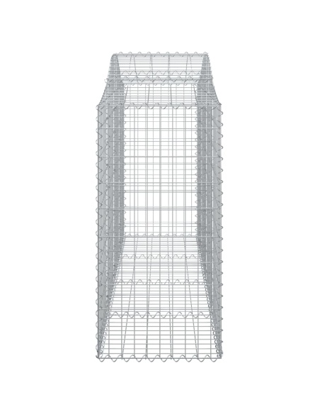 Дъговидна габионна кошница 200x50x100/120 см поцинковано желязо