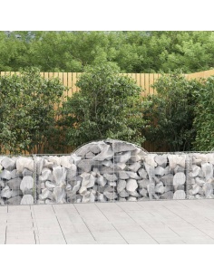 Дъговидна габионна кошница 200x50x60/80 см поцинковано желязо